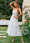 Sexy White Lace Boho Maxi Dress Kimana